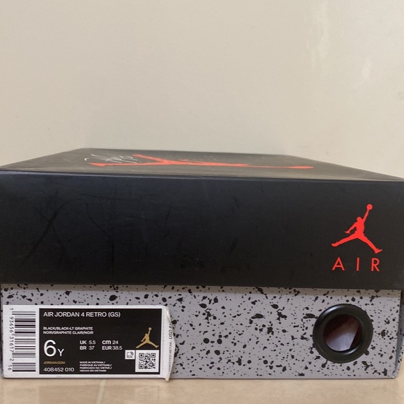 Air Jordan 4 Retro Blacks Cat size 6 mens - Picture 7 of 7
